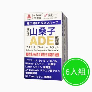渡邊 山桑子ADE軟膠囊 六入組